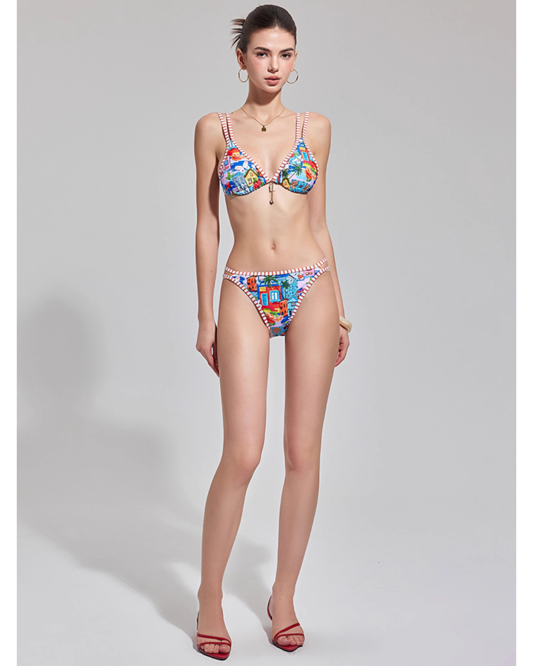 Pop Graphic Bikini [3-piece]