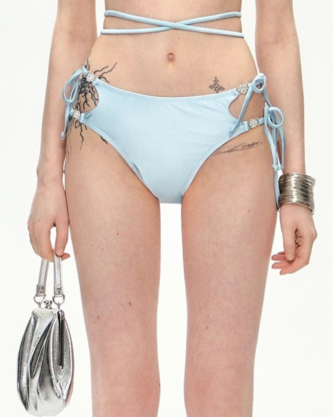 Tangle Strap Silky Bikini [3-piece]