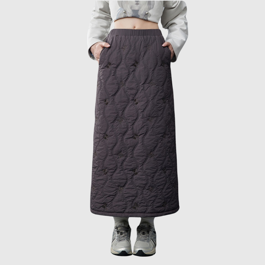 Quilted Long Skirt