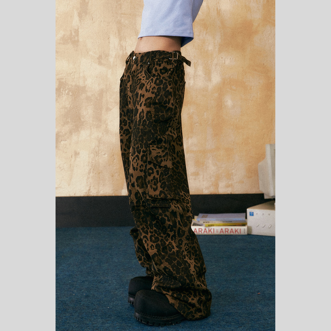 Leopard-Print Pants