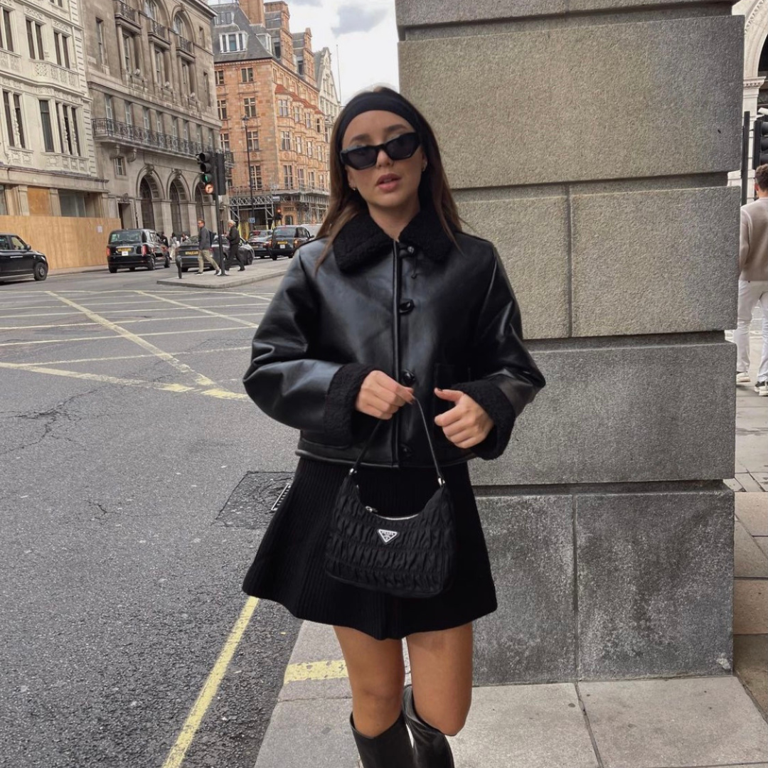 Leather Black Short Jacket