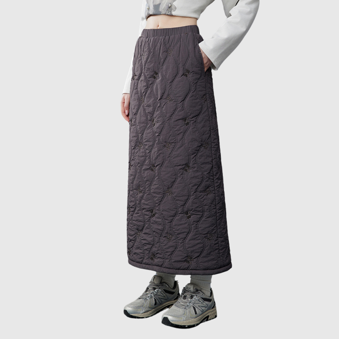 Quilted Long Skirt