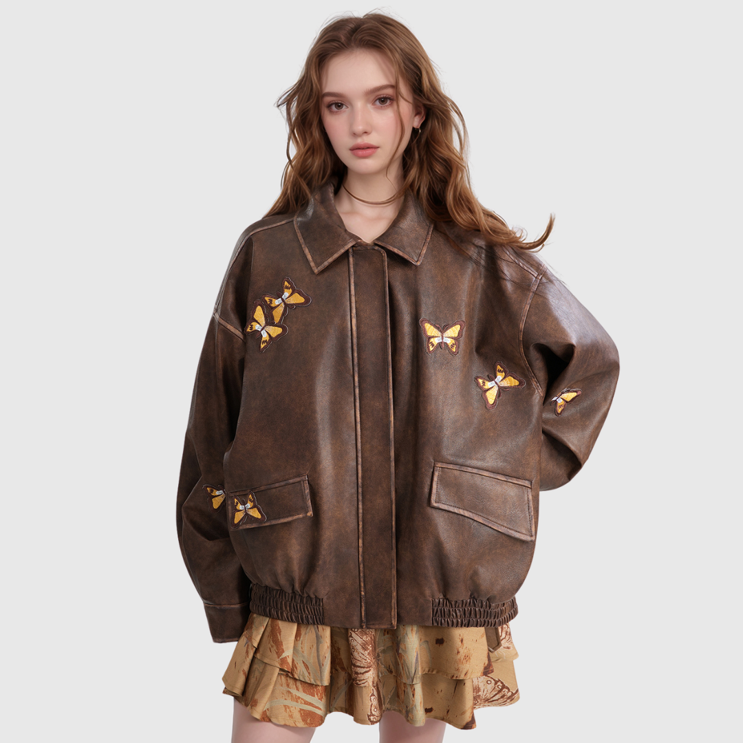 Butterfly Leather Jacket